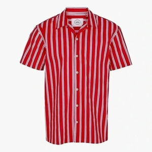 ❤️2/$30❤️NWOT [L] Krostadt  Red Straps Men SS Shirt